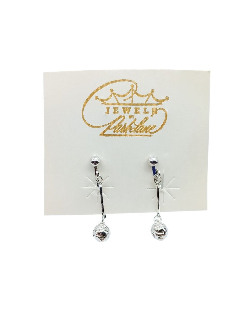 Vintage Jewels By Park Lane Silver-Tone Dangle Drop Earrings with Box